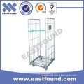 Logistic Galvanized Wire Roll Container Trolley,Platform Moving Cart